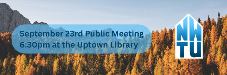 Public Meeting: Tues Sept 23