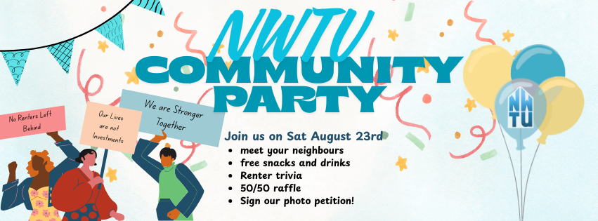 Community Party this Saturday at 2pm